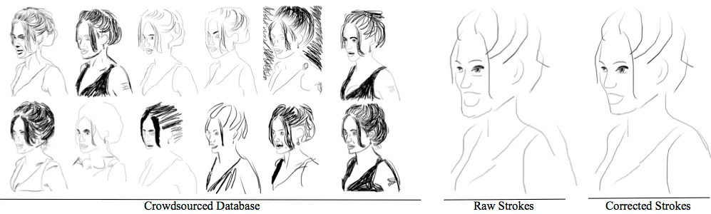 Crowdsourced sketches from the DrawAFriend research project